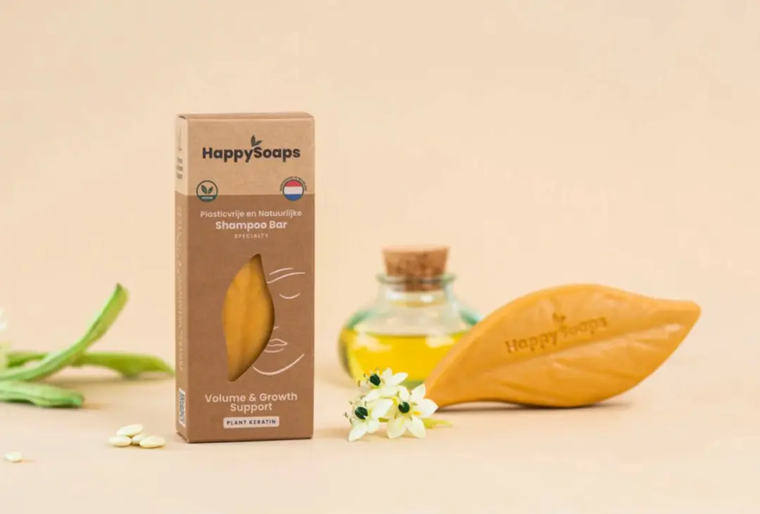HappySoaps Shampoo Bar Volume & Growth Support Keratine 100g