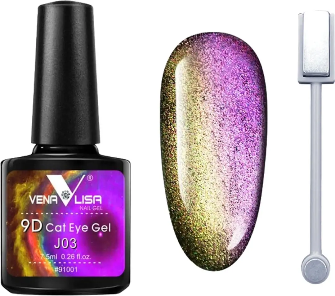 Venalisa UV Cat Eye Gellak J03 met Magneet 7.5ml