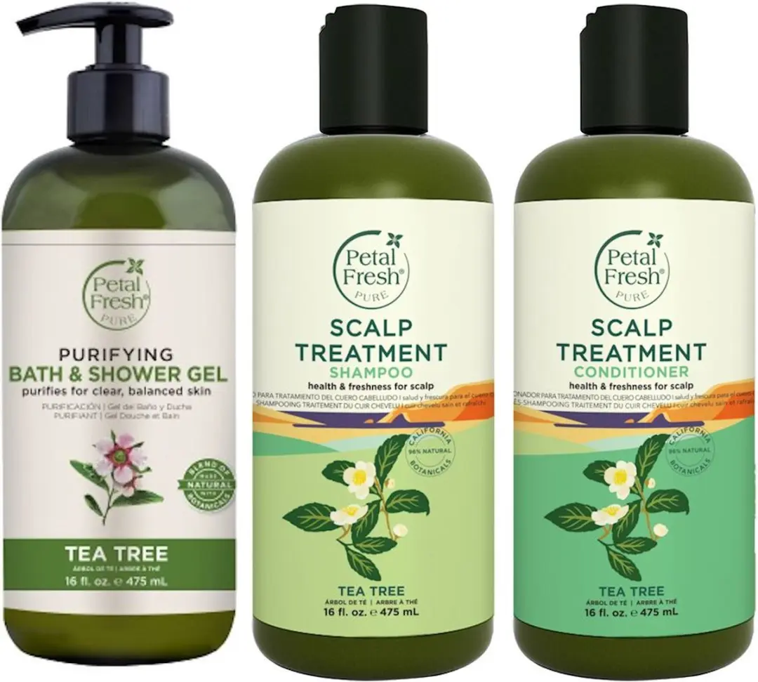 Petal Fresh Tea Tree 3-in-1 Douchegel + Shampoo + Conditioner