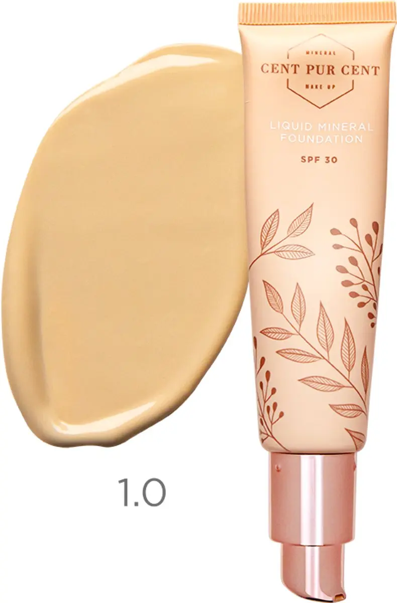 Cent Pur Cent Liquid Mineral Foundation 3.0 - 30ml - Beige