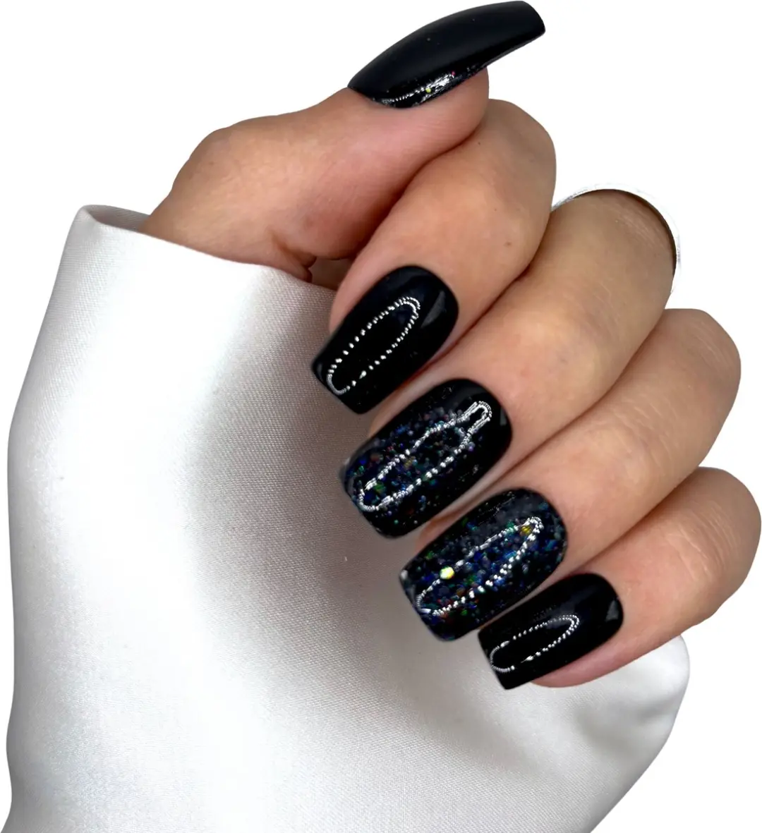 SD Press on Nails Black Magic Plaknagels