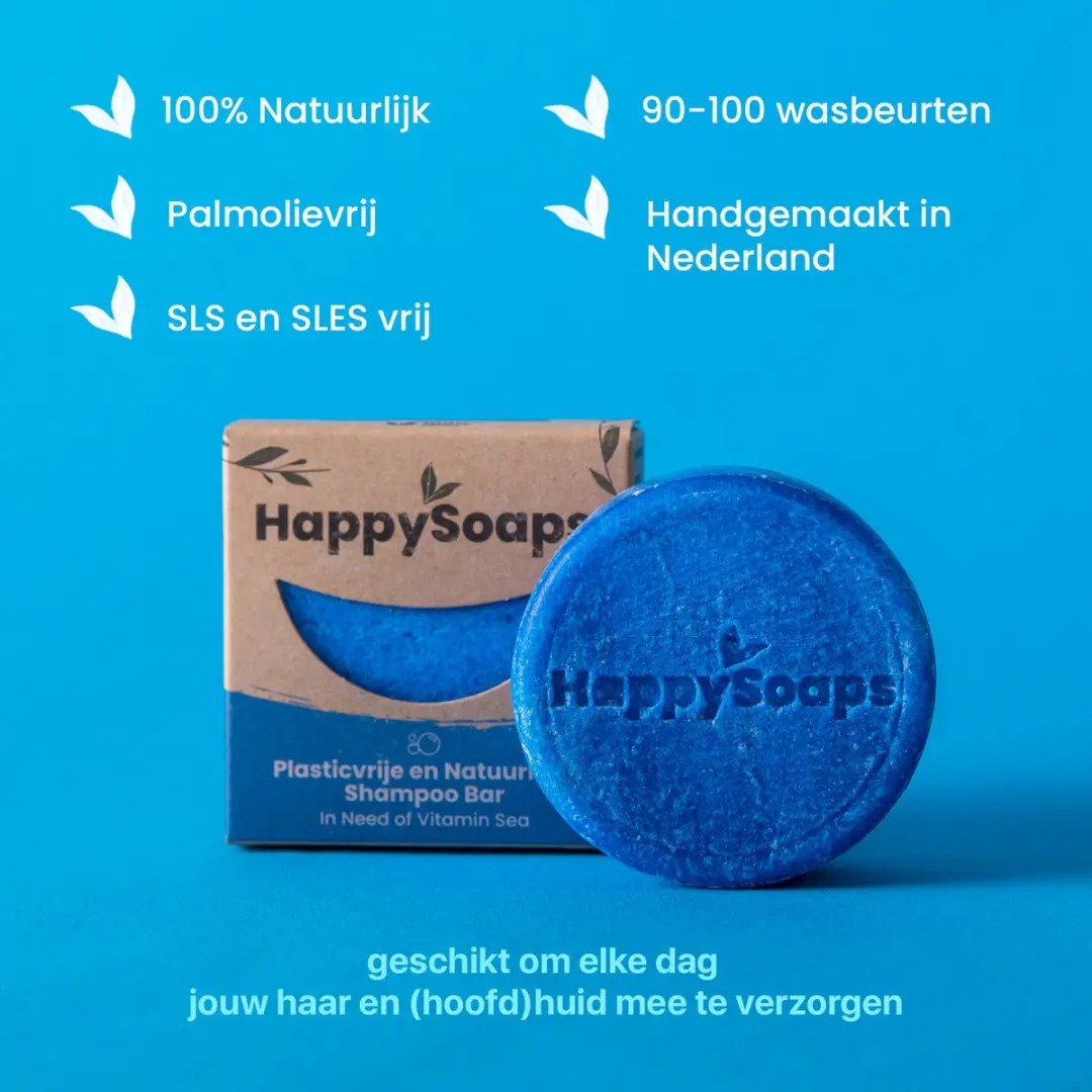HappySoaps Vitamin Sea Shampoo Bar 70g