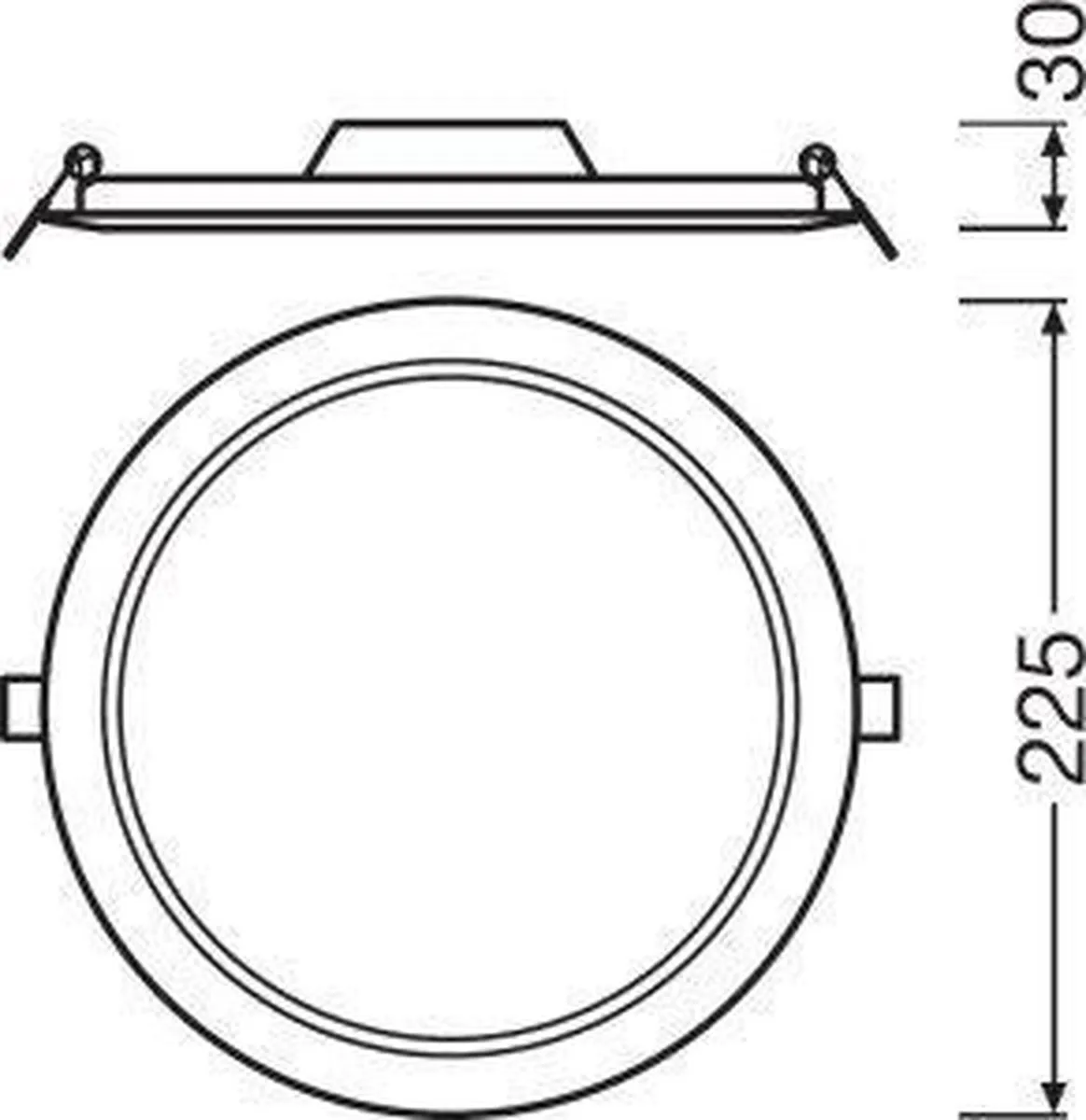Ledvance LED Downlight Slim DN210 18W 3000K