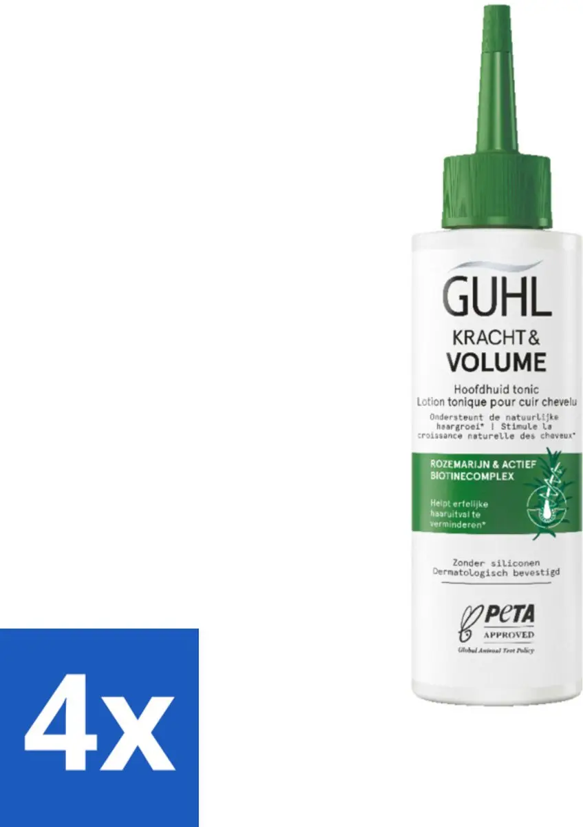 Guhl Kracht & Volume Scalp Tonic 125ml - 4 Stuks