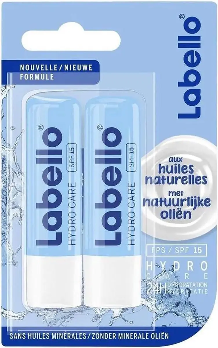 Labello Hydro Care Lippenbalsem SPF 15 - 2x5.5ml