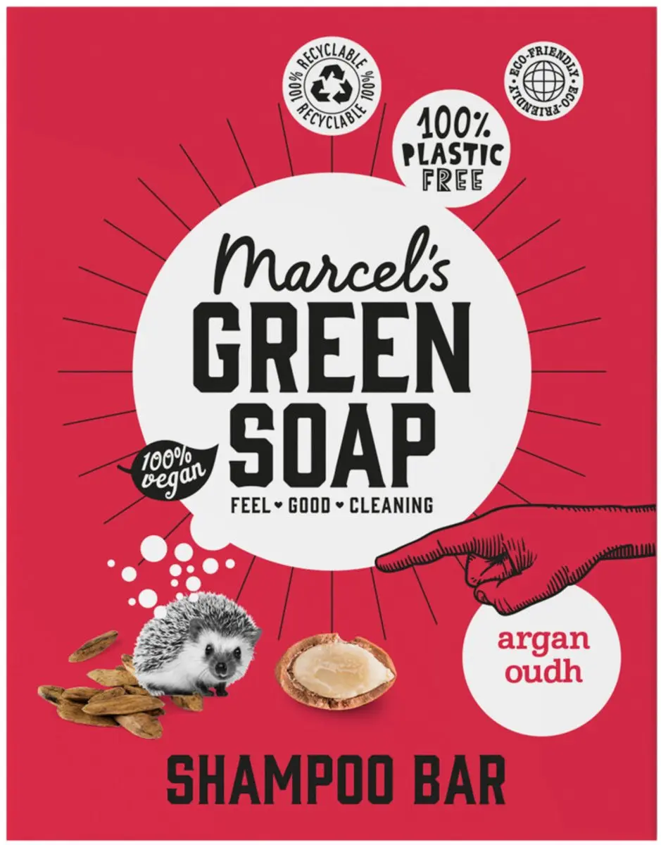 Marcel's Green Soap Shampoo Bar Argan & Oudh