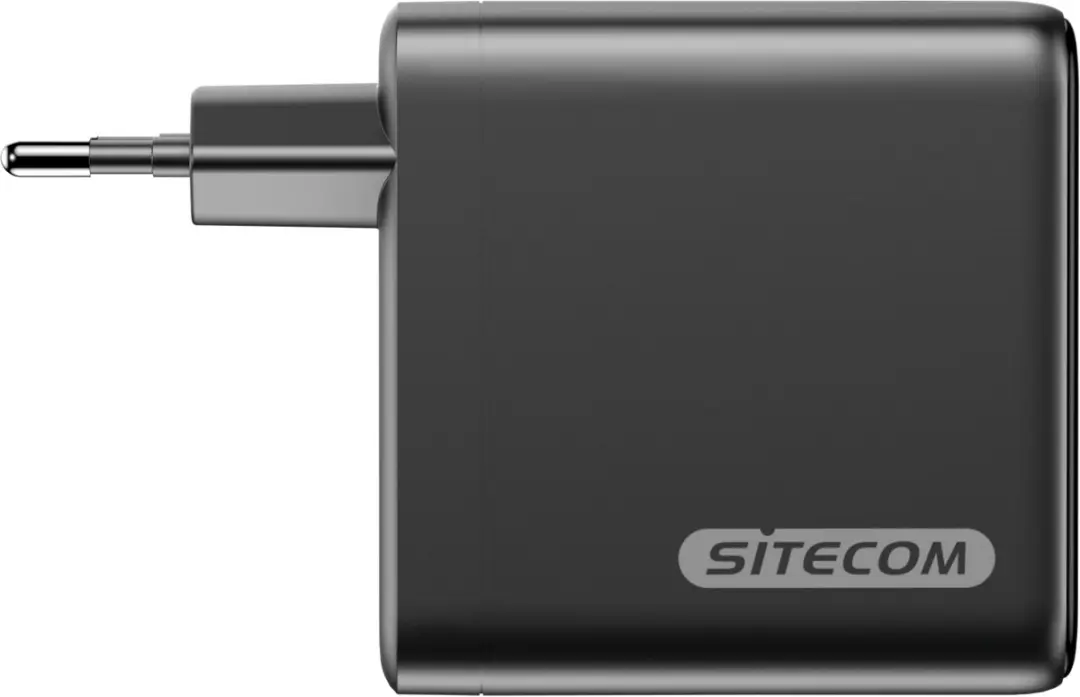 Sitecom CH-1203 140W GaN Wandoplader - 3x USB-C - Zwart/Grijs