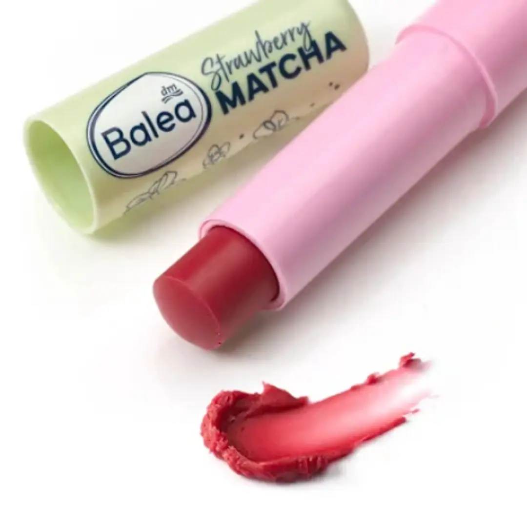 Balea Lippenbalsem Strawberry Matcha 4,8ml - Zacht Roze