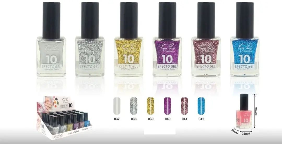 Easy Paris Cosmetics Set Glitter Nagellak 6x15ml