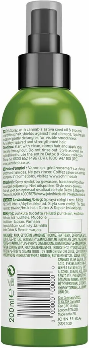 John Frieda Detox & Repair Protect Spray 250ml