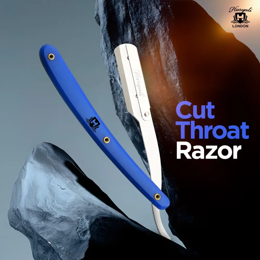 Haryali London Cut Throat Scheermes Koningsblauw - afbeelding 6 van 6