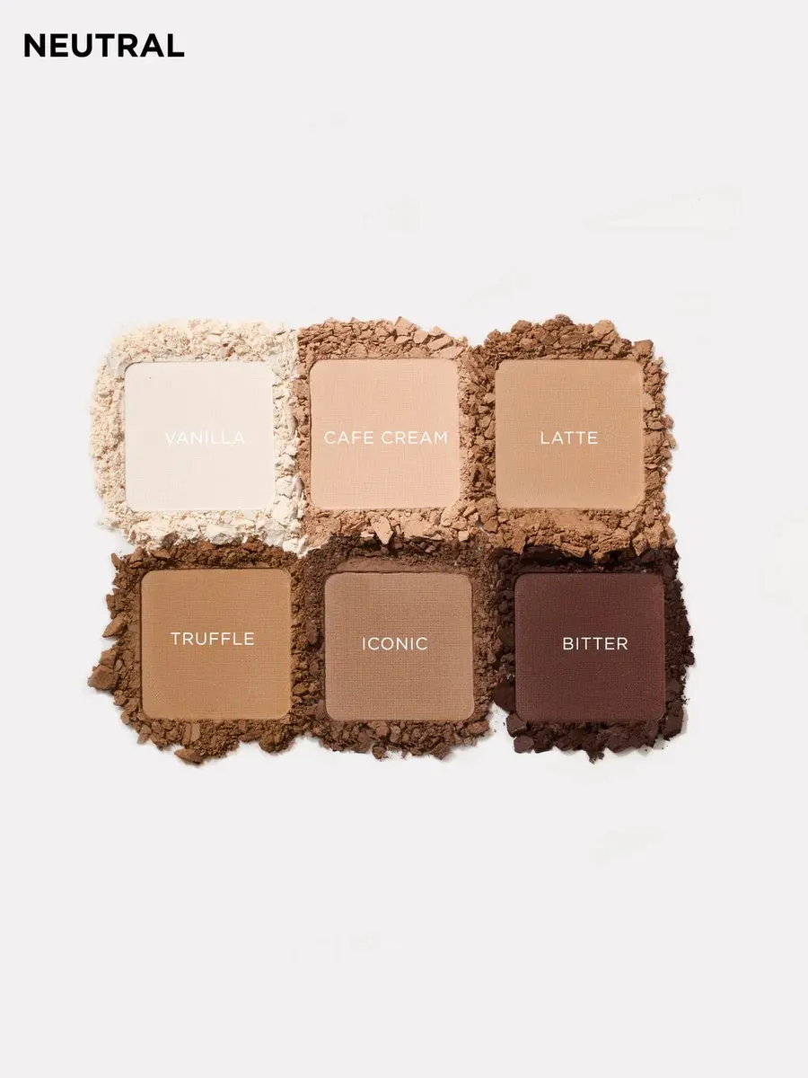 Sosu Matte Eyeshadow Palette Neutral - 6 Kleuren