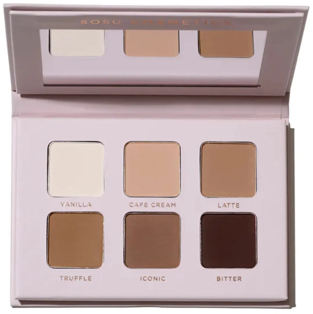 Sosu Matte Eyeshadow Palette Neutral - 6 Kleuren