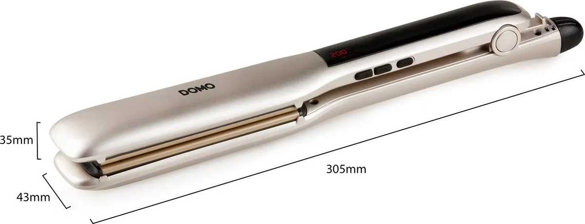 Domo DO1092HS Digitale Haarstijltang - 11 standen - Zilver