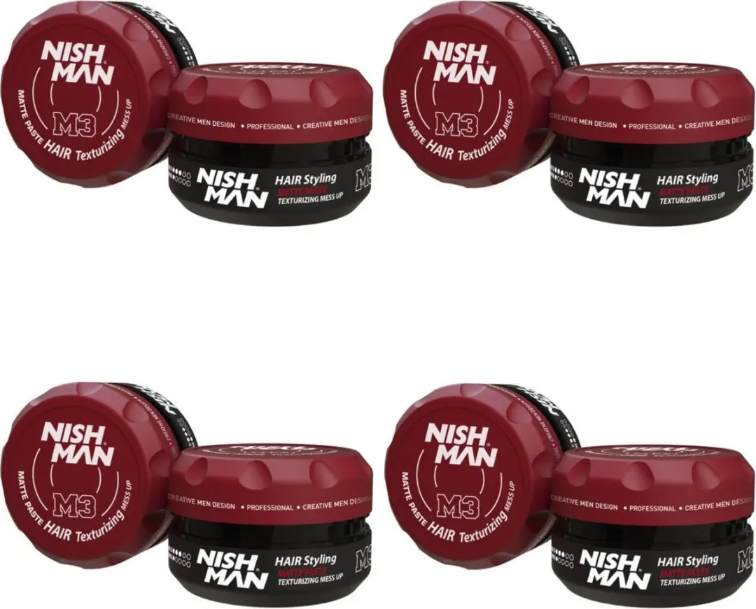 Nishman M3 Mess Up Texturerende Matte Haarpaste 100ml - afbeelding 6 van 6