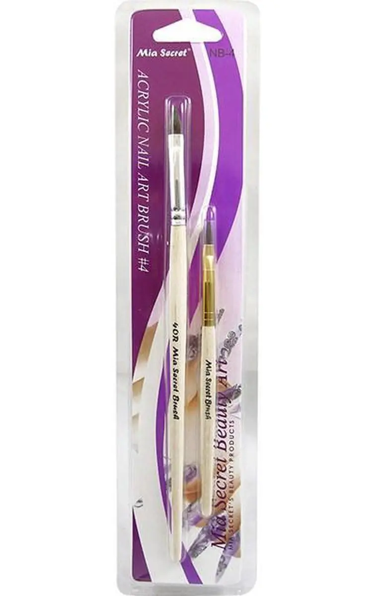 Mia Secret Academy Duo Acryl Penseel #7 - 2 Stuks
