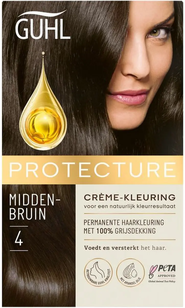 Guhl Natural Colors 4 Middenbruin Haarverf - Permanent