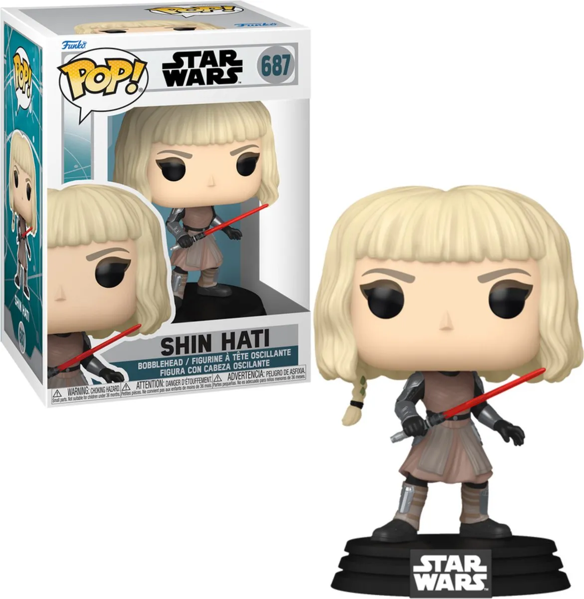 Funko Pop Star Wars Shin Hati #687 - Multi - afbeelding 6 van 6