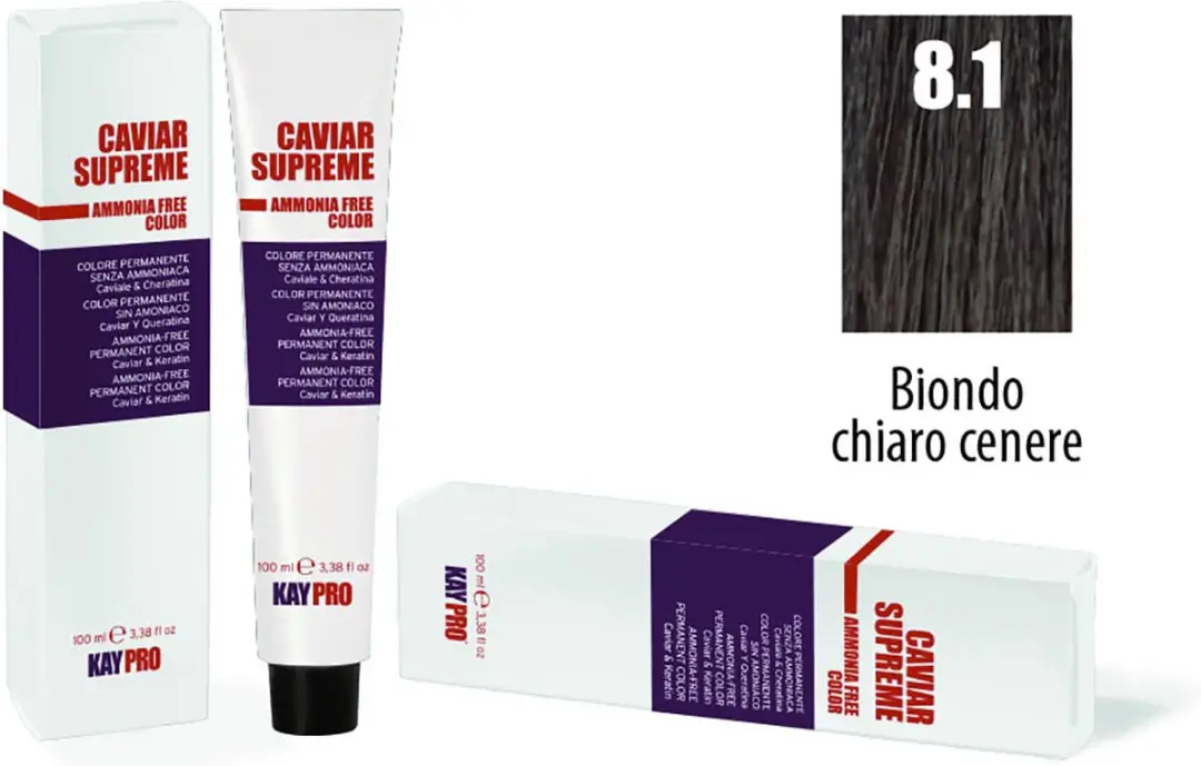 KayPro Caviar Supreme 8.1 Permanent Haarkleuring 100ml - Licht Blond
