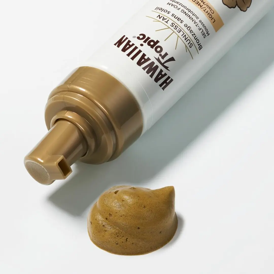 Hawaiian Tropic Sunless Tan Foam Licht/Medium 200ml - 3 Stuks