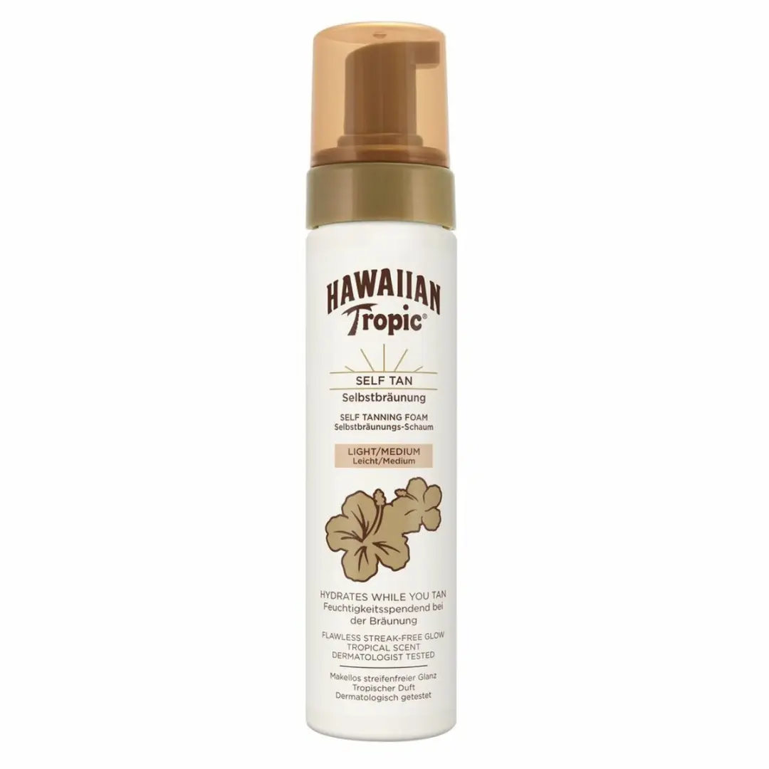 Hawaiian Tropic Sunless Tan Foam Licht/Medium 200ml