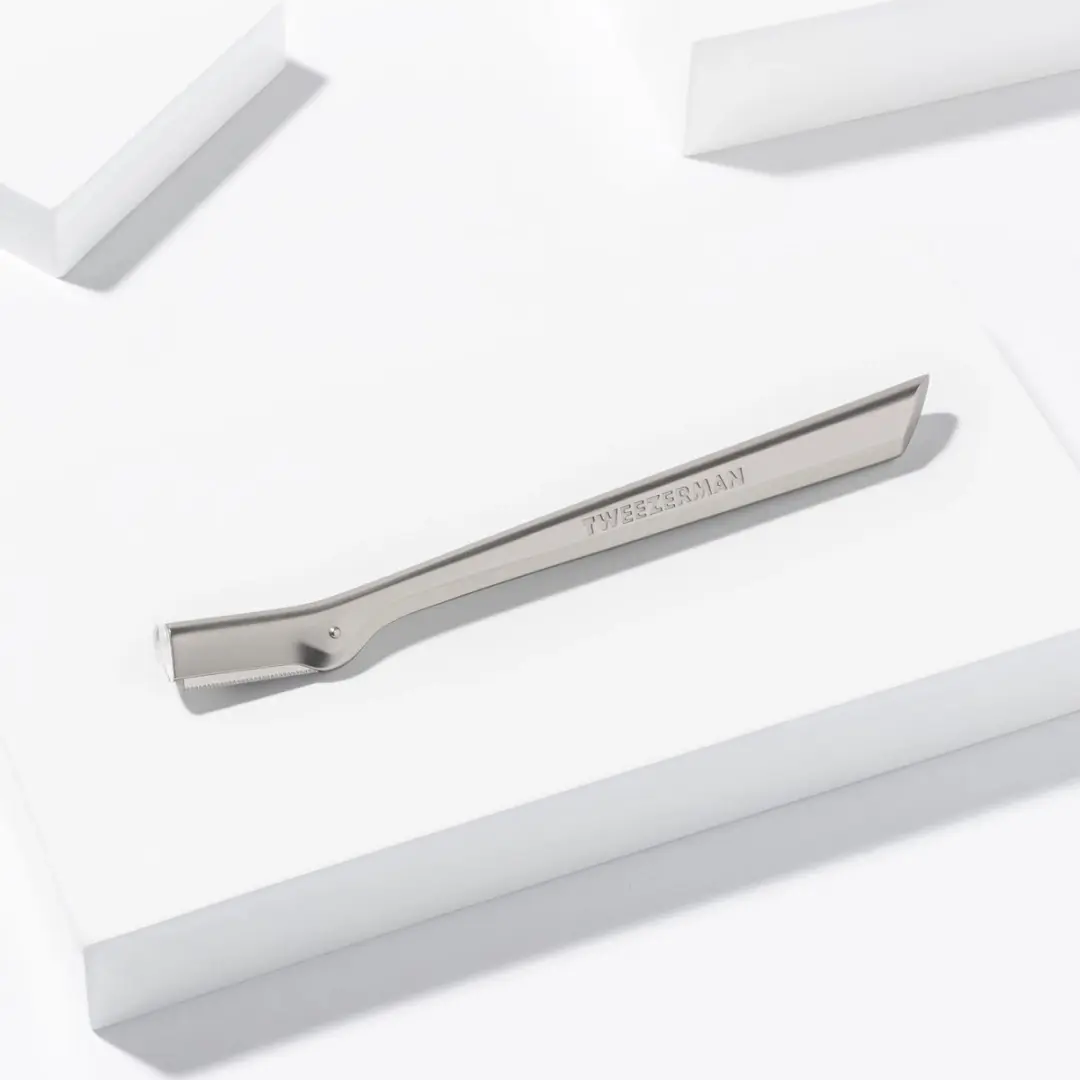 Tweezerman Wenkbrauwmesje - Precisie Brow Razor Zilver