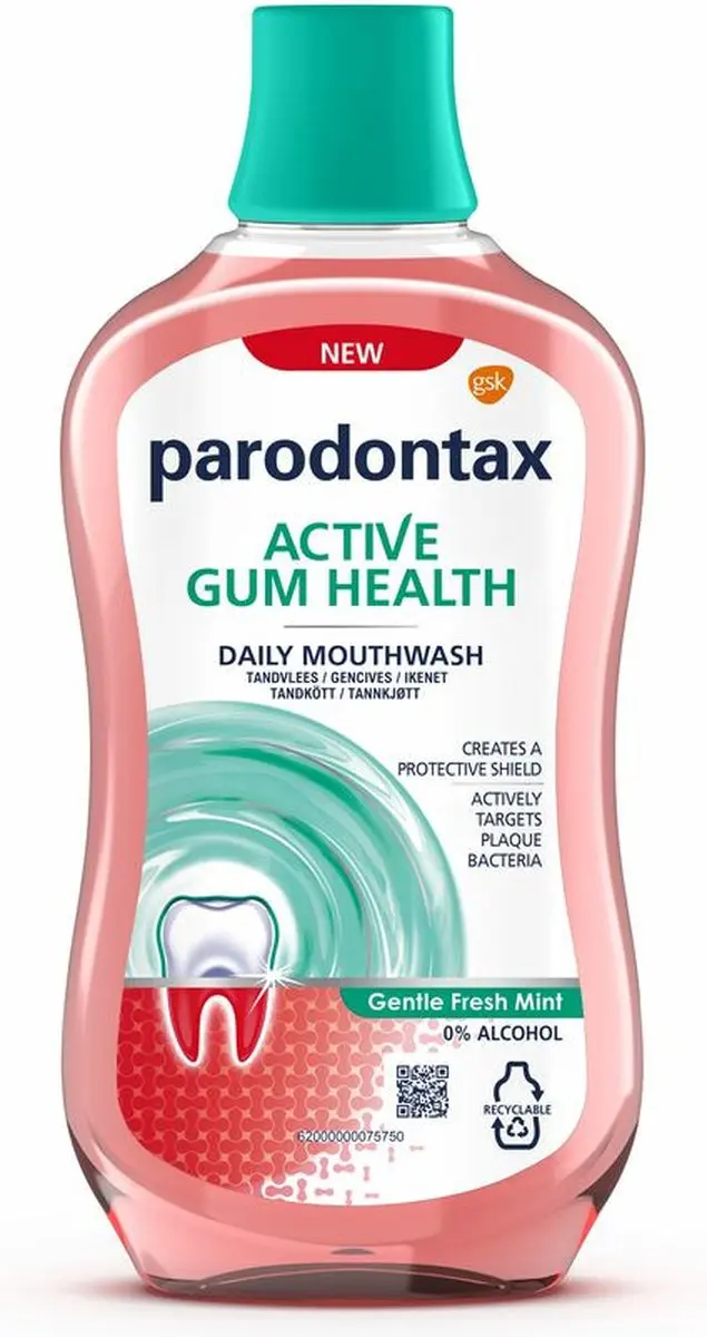 Parodontax Mondwater Gentle Fresh Mint 500ml