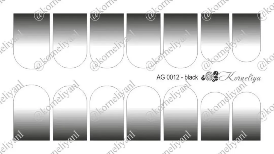 Korneliya Airbrush Waterdecal AG 0012