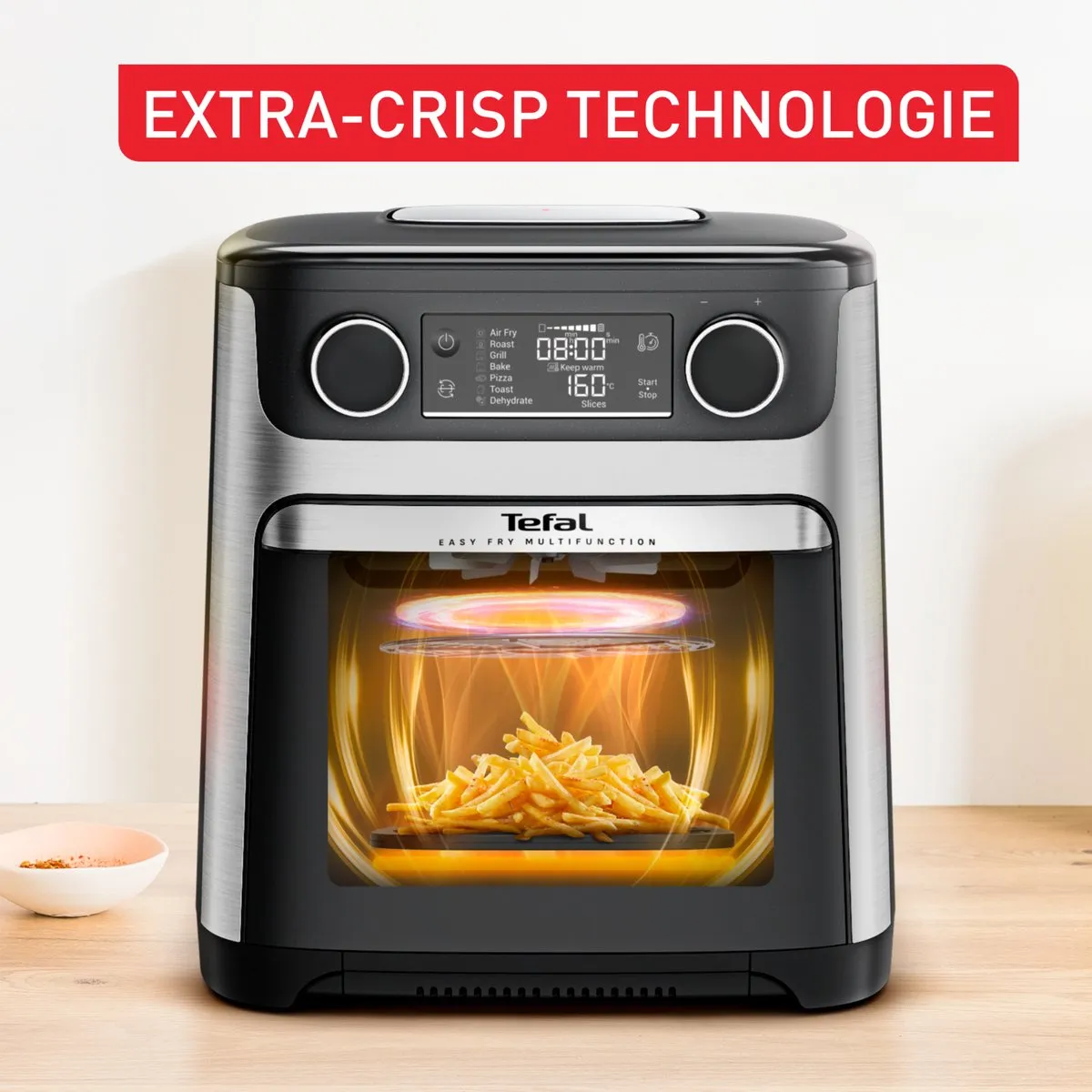 Tefal Easy Fry Multifunction FW556D Airfryer 1800W - 15L - Zwart/RVS