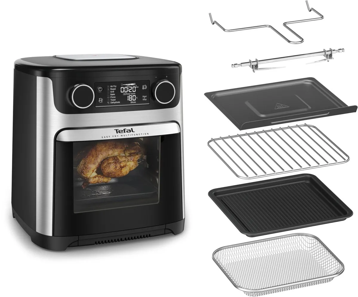 Tefal Easy Fry Multifunction FW556D Airfryer 1800W - 15L - Zwart/RVS