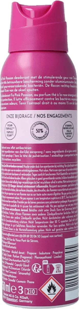 Fa Deodorant Spray Pink Passion 150ml