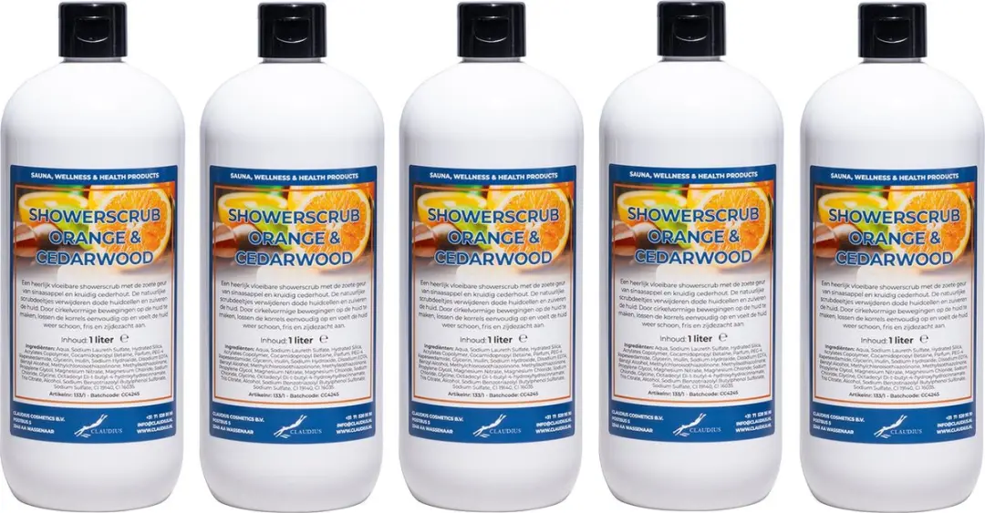 Splashbox Cosmetics Showerscrub Sweet Orange & Cedarwood 1L