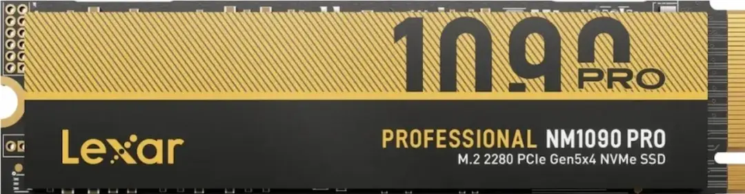Lexar Professional NM1090 Pro LNM109P004T-RNNNG SSD M.2 2280 - 4TB - Zwart