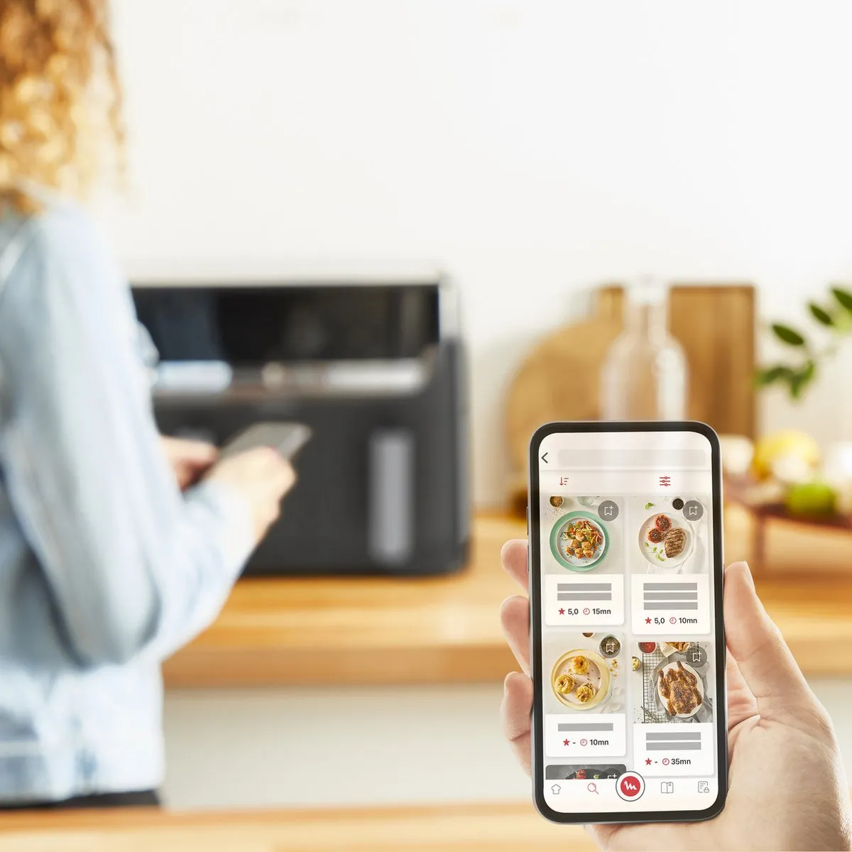 Moulinex Dual Easy Fry EZ905B20 Dubbele Airfryer 8,3L - Donkergrijs