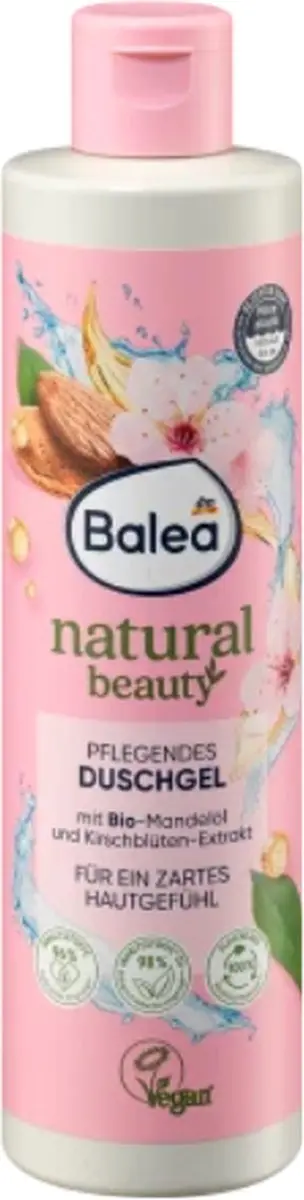 Balea Natural Beauty Douchegel Kersenbloesem & Amandelolie 250ml