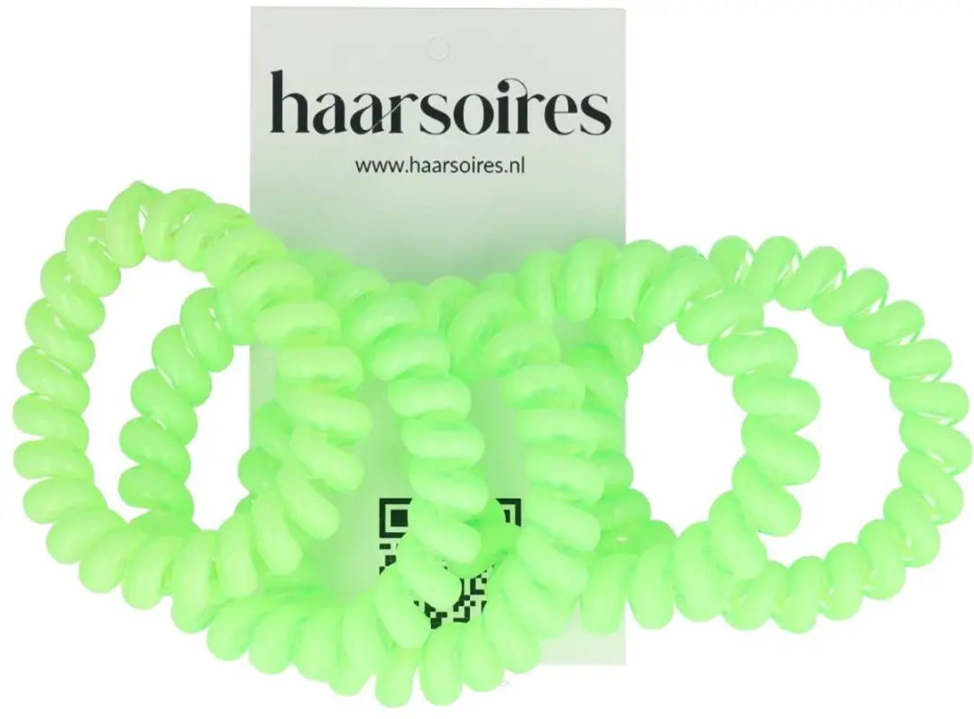 Haarsoires Invisibobble Basic Telefoondraad Groen Set - 5 Stuks