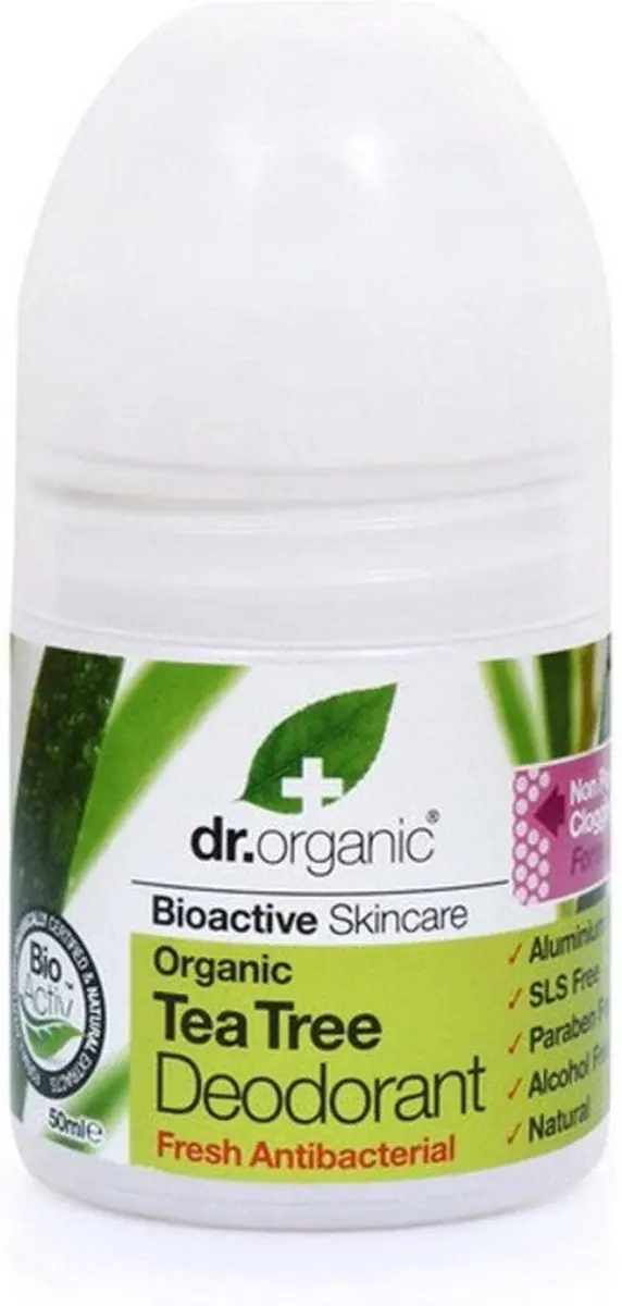 Dr. Organic Tea Tree Deodorant Roller 50ml