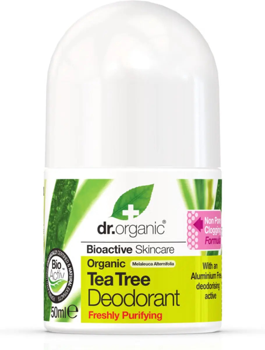 Dr. Organic Tea Tree Deodorant Roller 50ml