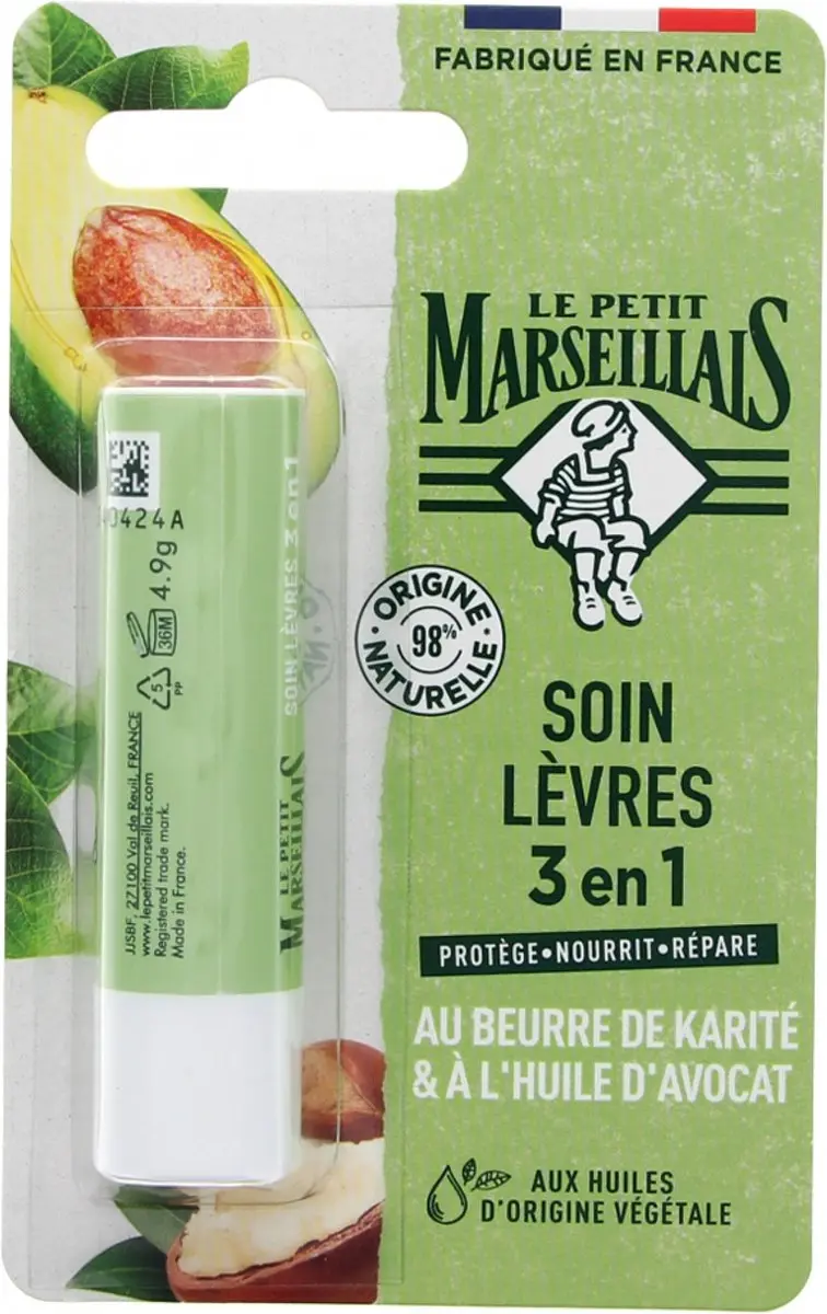 Le Petit Marseillais Lippenbalsem 4.9ml - Kleurloos