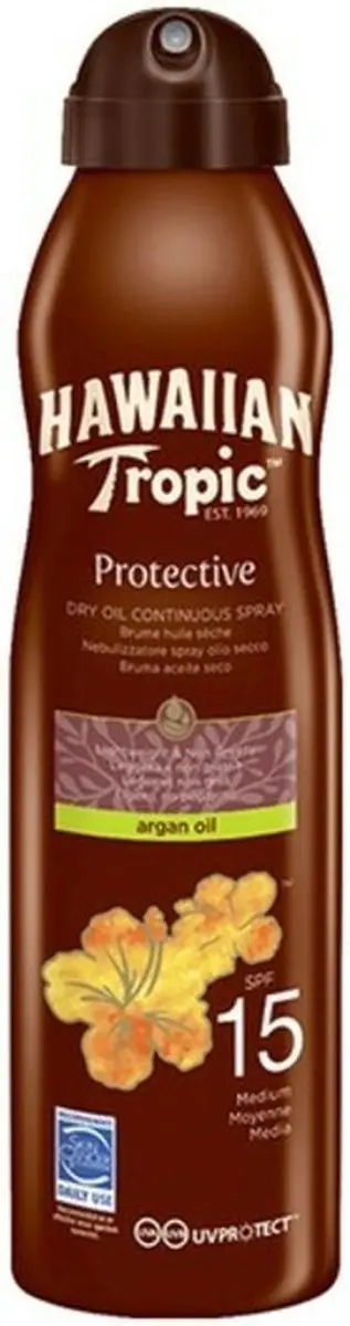 Hawaiian Tropic Argan Oil Zonnebrand Spray 177ml - Lichaam