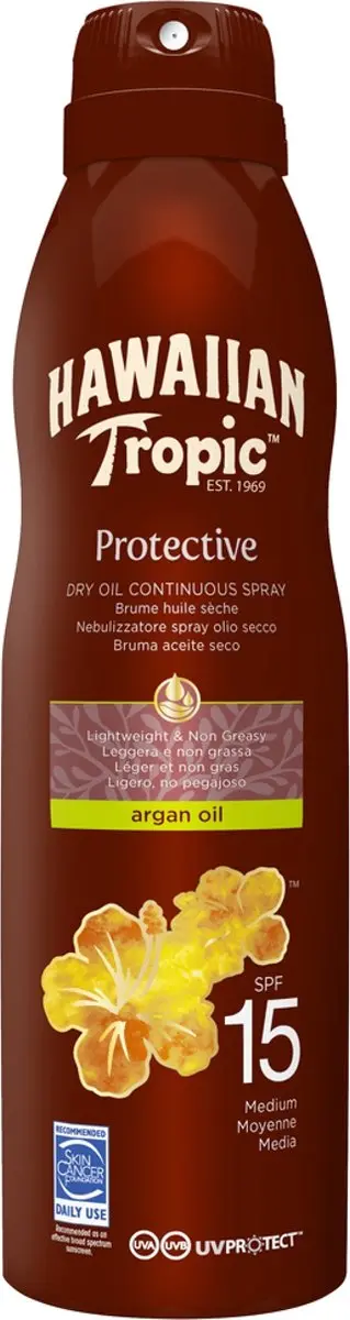 Hawaiian Tropic Argan Oil Zonnebrand Spray 177ml