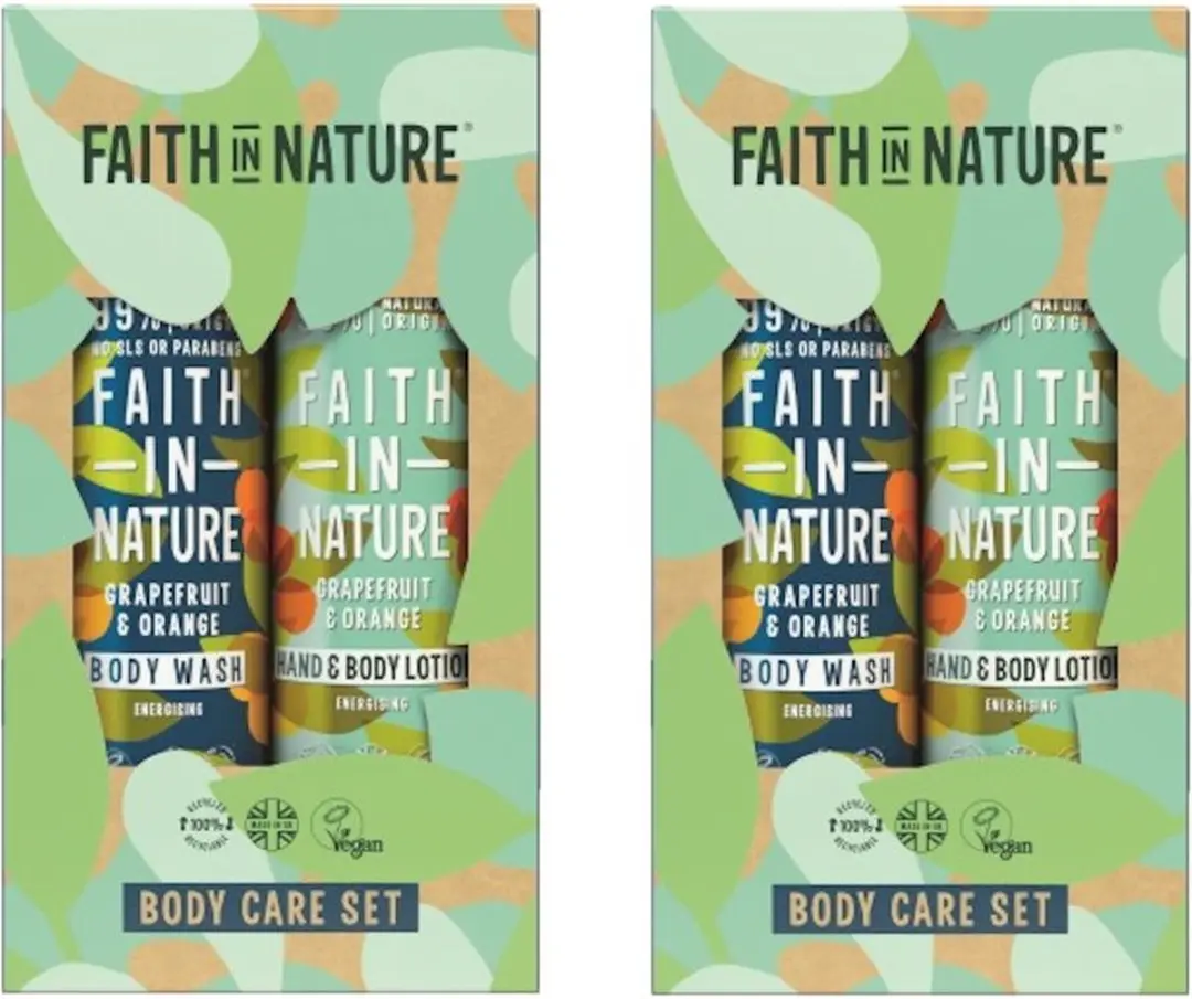 Faith In Nature Grapefruit & Orange Bodycare Set - 2x800ml