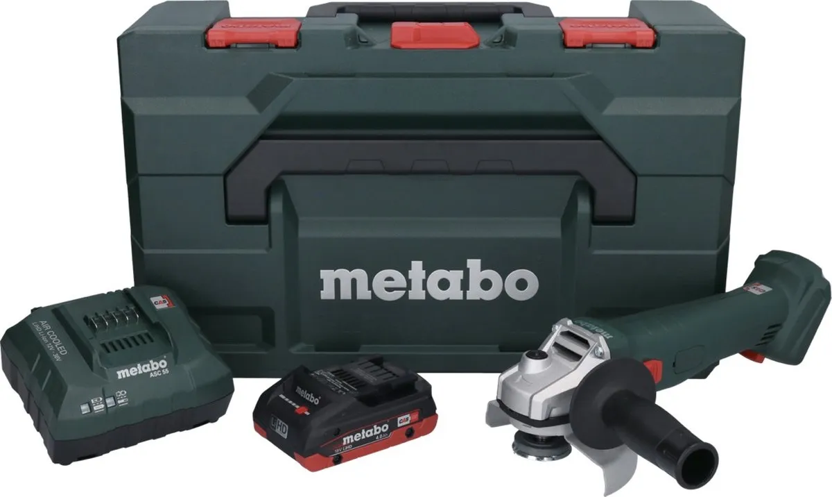 Metabo W 18 L 9-125 Haakse Slijper 125mm - 18V - 4,0Ah - afbeelding 2 van 6