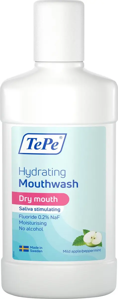 TePe Hydraterende Mondspoeling Mild Apple/Peppermint 500ml