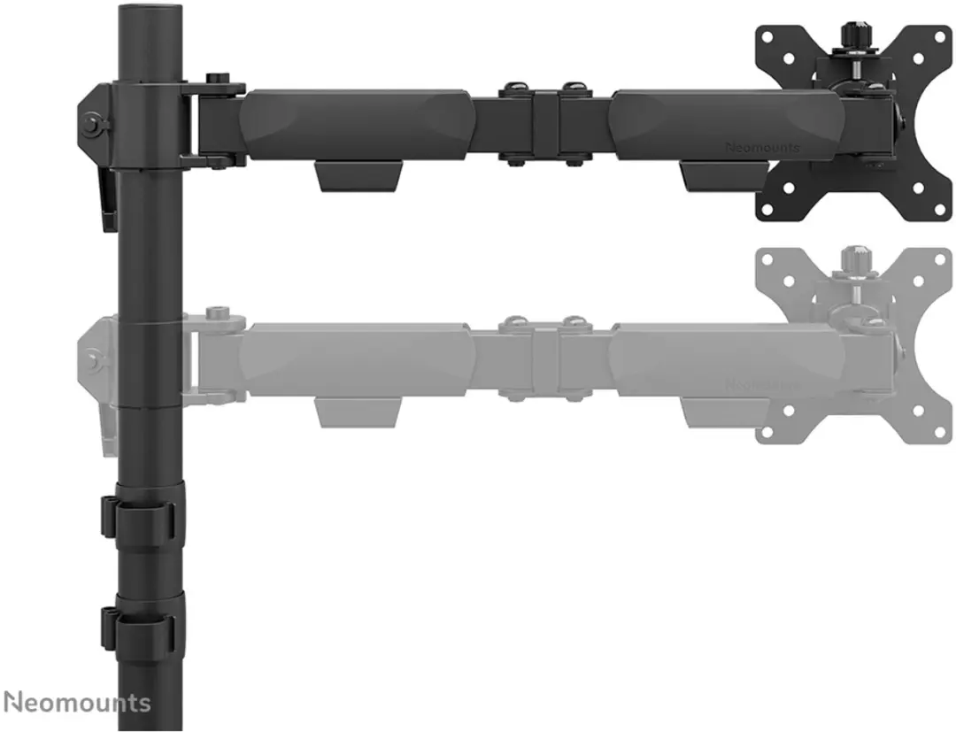 Neomounts NERO DS60-600BL1 Monitorarm 1 scherm - 10-32" - Zwart