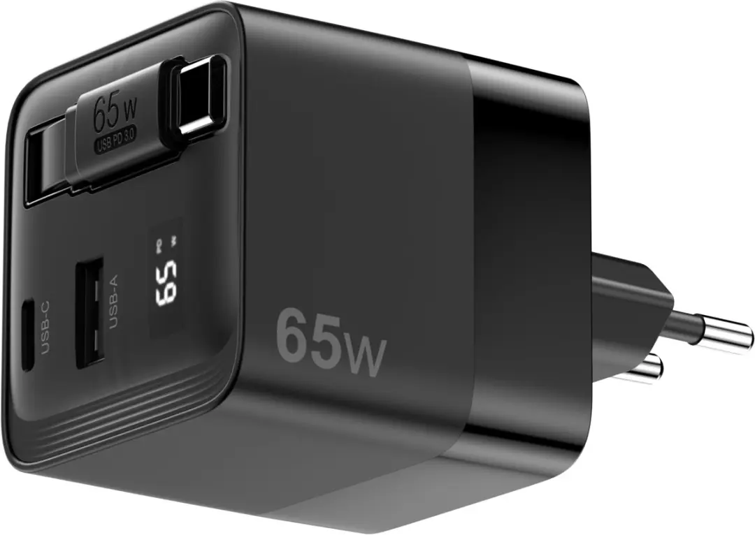 Sitecom CH-1005 Wandlader 65W - 3 Poorten - Zwart