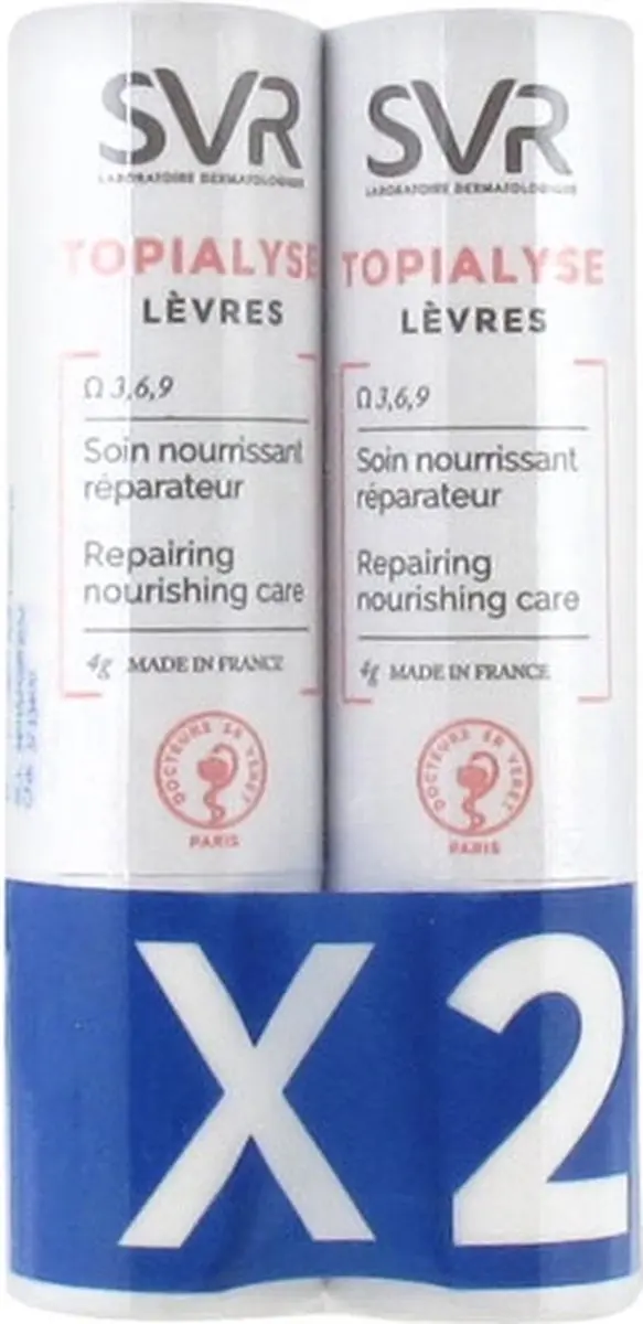 SVR Lippenbalsem Topialyse 8ml - 2 Stuks