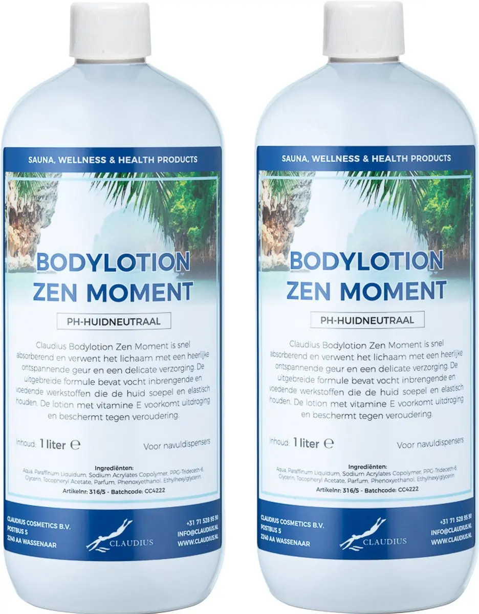Splashbox Cosmetics Zen Moment Bodylotion 2 Liter - 2 Stuks