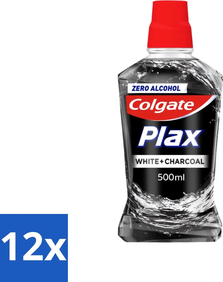 Colgate Plax Mondwater Wit + Houtskool 500ml