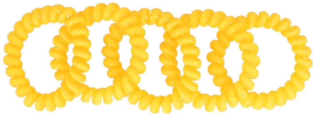 Haarsoires Haarelastieken Invisibobble Telefoondraad - 5 Stuks - Licht Oranje
